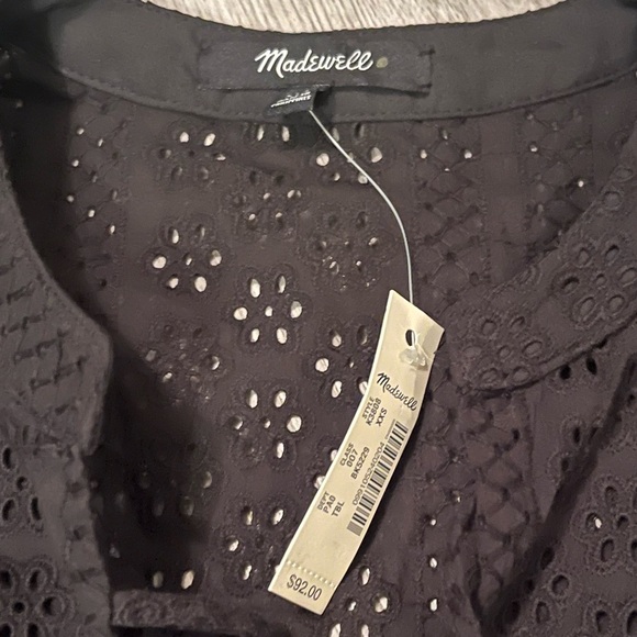 NWT Madewell Eyelet Double- Tie Peasant Top - Picture 3 of 3